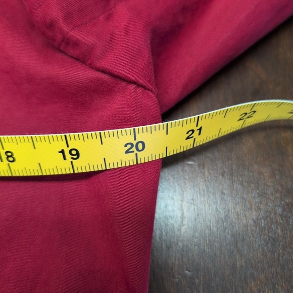 Tommy Bahama Women's Stretch Short Trench Coat Size Large Italian Fabric Maroon - Picture 8 of 9